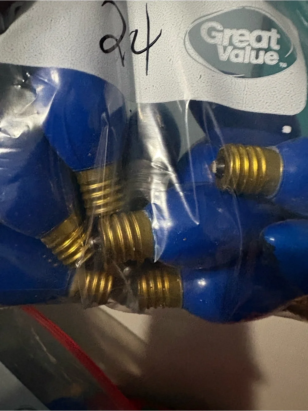 Vintage C9 Christmas 40 Pieces Light Bulbs Lamps - Blue